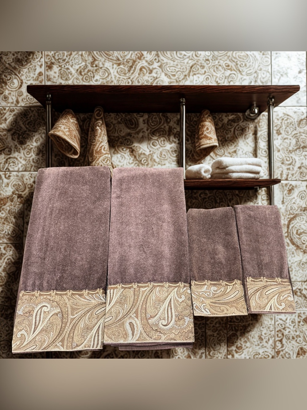 Avanti Bradford‎ Java Collection Bath Towels & Hand Towels Set - 2 Bath + 2 Hand - Picture 2 of 5